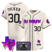 Men's Houston Astros DJ Screw Patch Vapor Premier Limited Jersey V2 - All Stitched