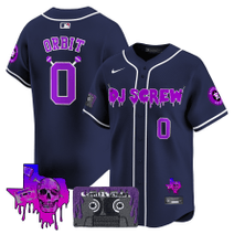 Men's Houston Astros DJ Screw Patch Vapor Premier Limited Jersey V2 - All Stitched