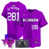 Men's Houston Astros DJ Screw Patch Vapor Premier Limited Jersey V2 - All Stitched