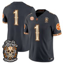 Men's Tennessee Volunteers Día de los Muertos Vapor Limited Jersey - All Stitched