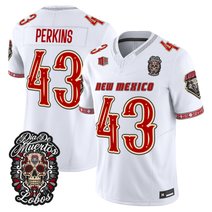 Men's New Mexico Lobos Día de los Muertos Vapor Limited Jersey - All Stitched