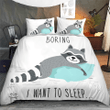 Cute Raccoon Bedding Set
