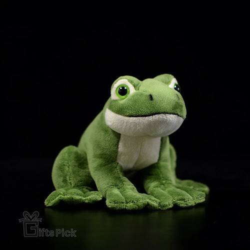 11cm High Soft Real Life Frogs Plush Toys Realistic Small Green Frog Stuffed Farm Animals Toy Gifts For Kids