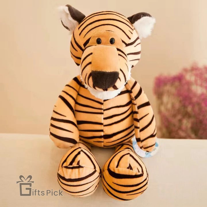 25cm 35cm Super Cute Stuffed Toys for Kids Sleeping Mate Jungle Animals Dolls Elephant Dog Tiger Fox Lion Giraffe Raccoon Monkey