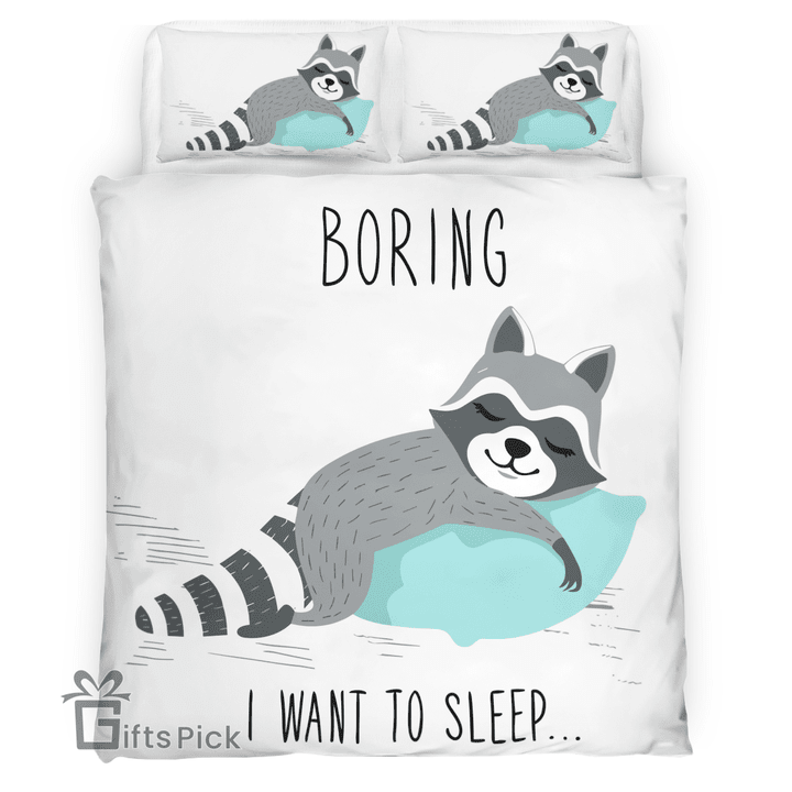 Cute Raccoon Bedding Set