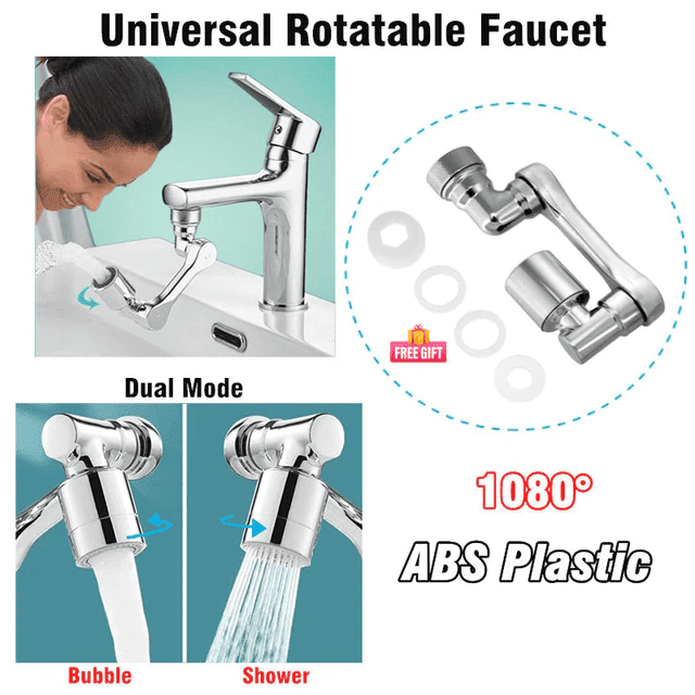 Universal 1080° Swivel Robotic Arm Swivel Extension Faucet Aerator