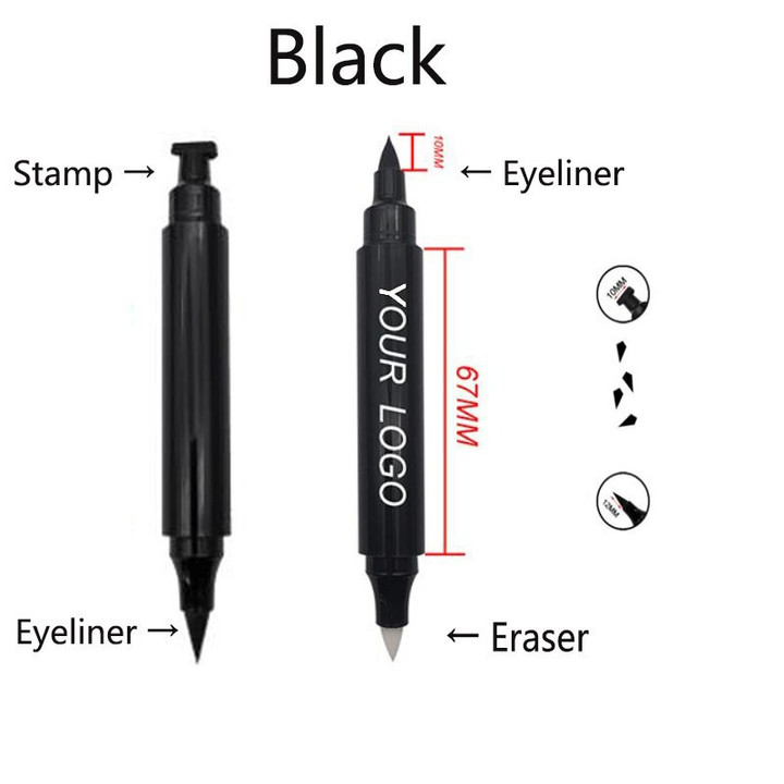 2 In 1 Winged Eyeliner Stamp Eraser seal eyeliner Versatile and long-lasting, waterproof, non-polluting