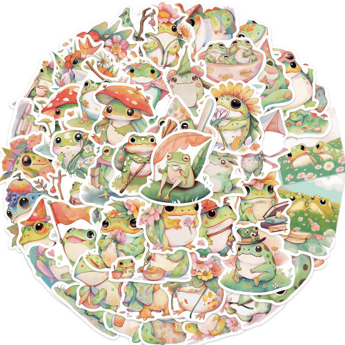 Cartoon Fat Frog Stickers for Scrapbooking