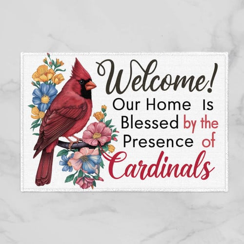 Welcome! Our home is blessed by the presence of cardinals