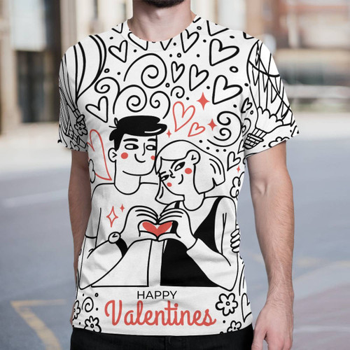 Valentines AOP Doodle