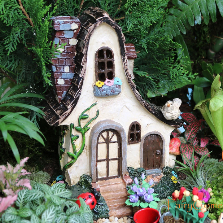 Fairy House Large Rustic Miniature Garden Villa Cottage