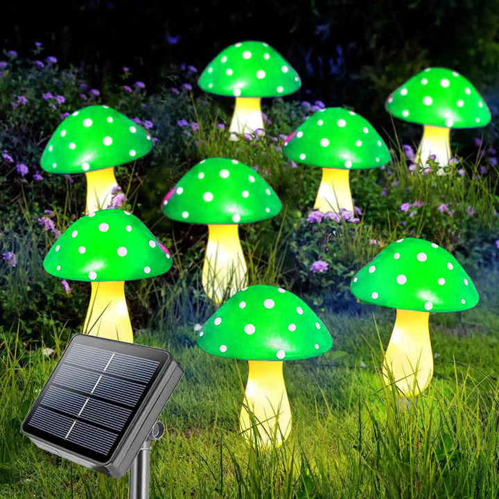 Mushroom Solar Fairy Light Outdoor