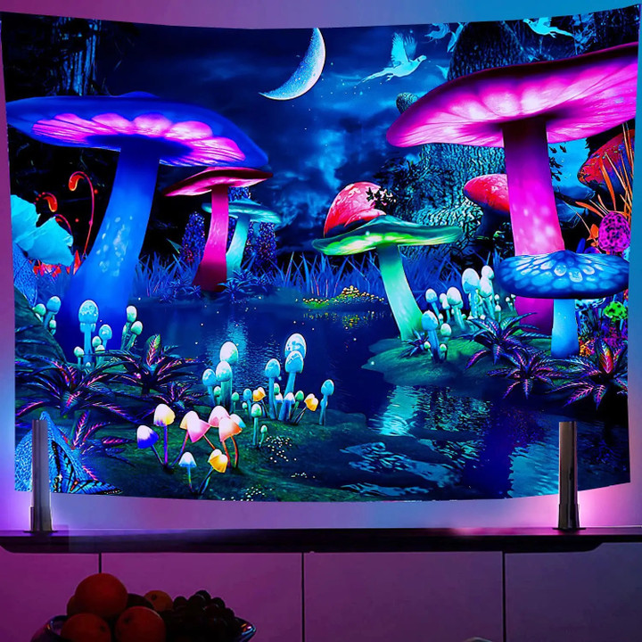 Psychedelic Fluorescent Tapestry