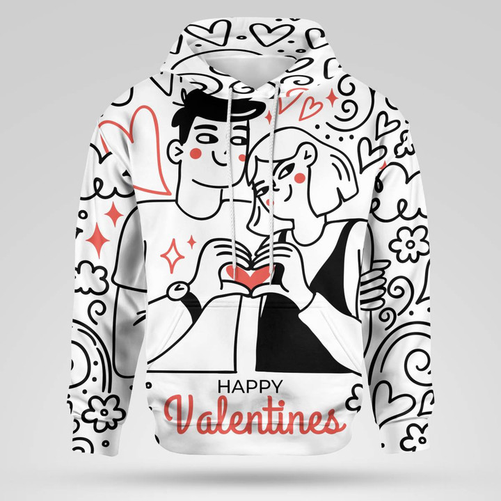 Valentines AOP Doodle