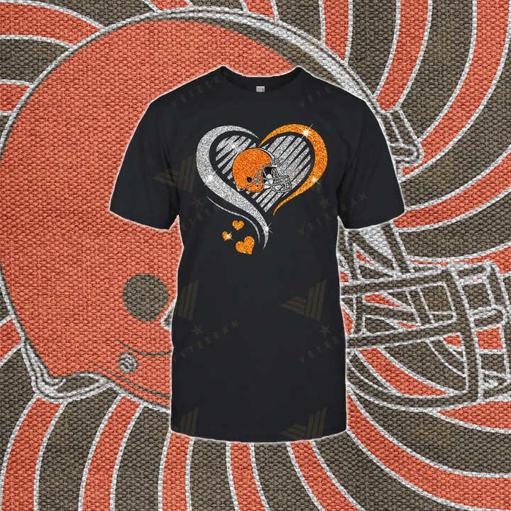 Cleveland Browns NFL American Football Heart Tshirt, Hoodie, Sweatshirt Best Gift For Super Bowl