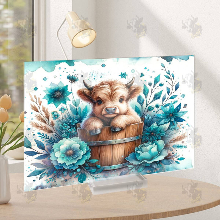 Cow Acrylic Photo Plaque