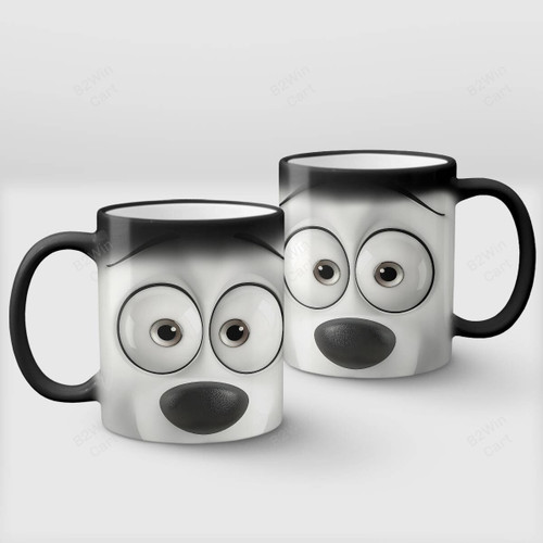 Sarcastic Dog Face 3D Coffee Mug #1