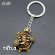 New Imitation Yak Bone Carved Cute Tortoise Key Chains Child & Mother Sea Turtles Keyrings for Men women Car Keychains KR03