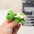 Cute Cartoon Little Turtle Soft Plush Doll Keychain Tortoise Bag Pendant Kids Toys Car Keyrings Men Women Anime Keychain