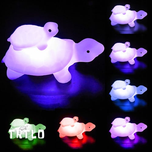 Turtle LED 7 Colours Changing Night Light Lamp Party Light Home children's room decor lights