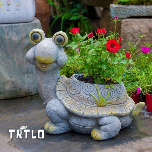 Outdoor turtle planter Flower Pot for Courtyard Villa Lawn