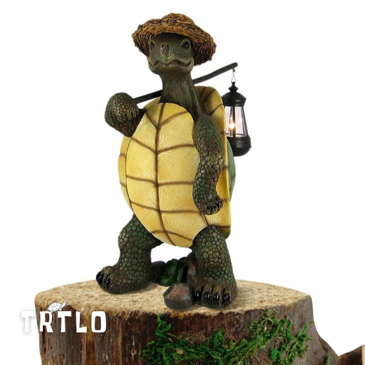 Kawaii Seaside Turtle Decor Waterproof Mini Fairy Garden Statue Decor Miniature Resin Craft