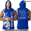 NCAA Kentucky Wildcats Football – Men’s Hooded Tank Tops – Custom Name And Number Football Summer Perfect Gift For Fans