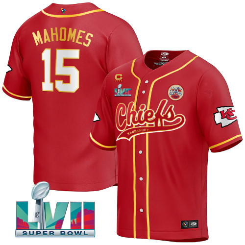 Men's Chiefs Super Bowl LVII 2023 World Baseball Classic Jersey - All Stitched NFL TL-01