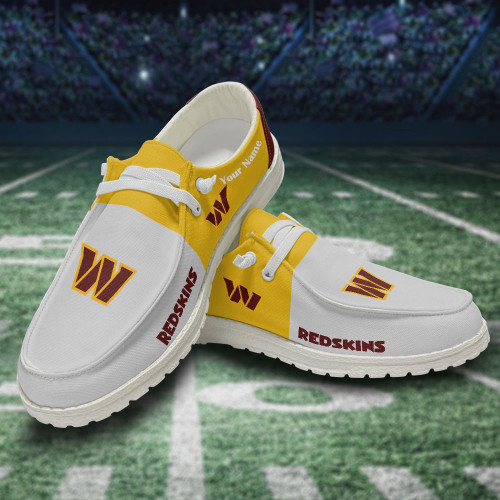 Custom name-Washington Commanders -Hey Dude Shoes