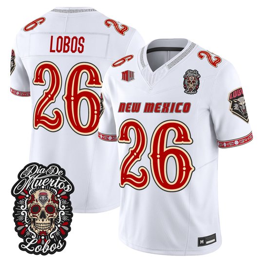 Men's New Mexico Lobos Día de los Muertos Vapor Limited Jersey - All Stitched