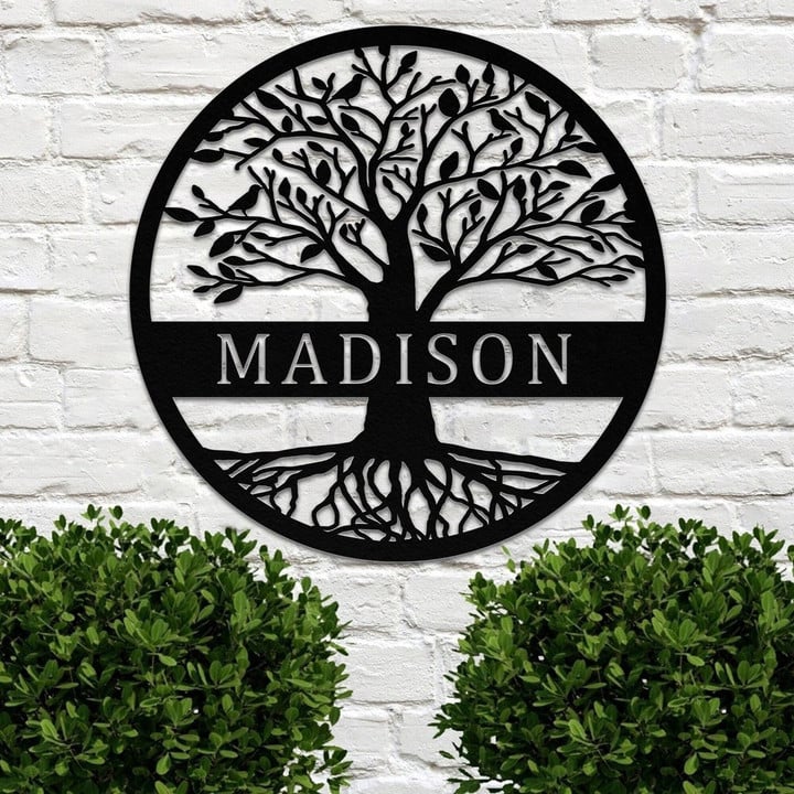 Tree Decor V1 - Personalized Metal Sign