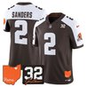 Men's Cleveland Browns 2026 Jim Brown Memorial & Home Patch Vapor Limited Jersey - All Stitched