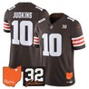 Men's Cleveland Browns 2026 Jim Brown Memorial & Home Patch Vapor Limited Jersey - All Stitched