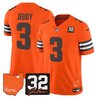 Men's Cleveland Browns 2026 Jim Brown Memorial & Home Patch Vapor Limited Jersey - All Stitched