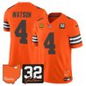 Men's Cleveland Browns 2026 Jim Brown Memorial & Home Patch Vapor Limited Jersey - All Stitched