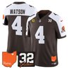 Men's Cleveland Browns 2026 Jim Brown Memorial & Home Patch Vapor Limited Jersey - All Stitched