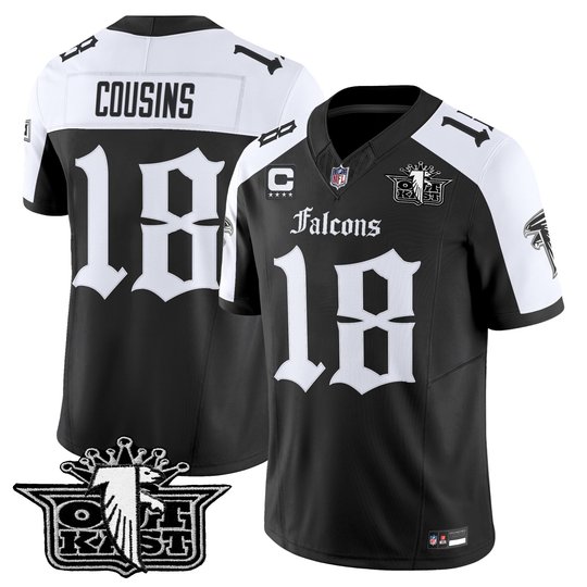Men's Outkast x Atlanta Falcons 2025 Vapor Limited Jersey - Gothic Edition - All Stitched