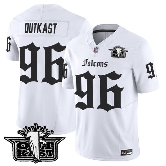Men's Outkast x Atlanta Falcons 2025 Vapor Limited Jersey - Gothic Edition - All Stitched