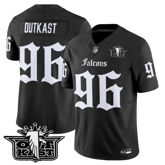 Men's Outkast x Atlanta Falcons 2025 Vapor Limited Jersey - Gothic Edition - All Stitched