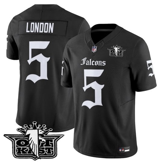 Men's Outkast x Atlanta Falcons 2025 Vapor Limited Jersey - Gothic Edition - All Stitched