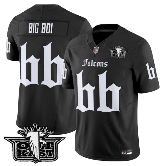 Men's Outkast x Atlanta Falcons 2025 Vapor Limited Jersey - Gothic Edition - All Stitched