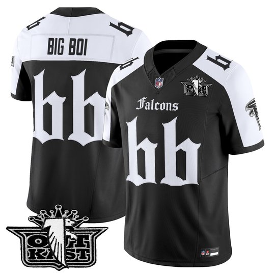 Men's Outkast x Atlanta Falcons 2025 Vapor Limited Jersey - Gothic Edition - All Stitched
