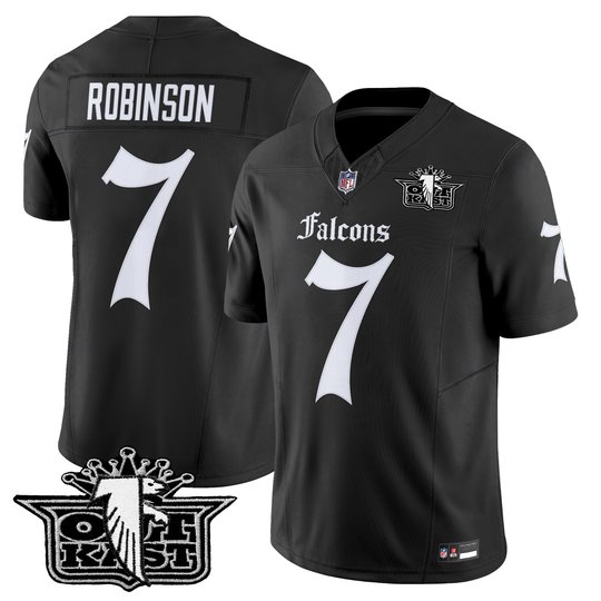 Men's Outkast x Atlanta Falcons 2025 Vapor Limited Jersey - Gothic Edition - All Stitched