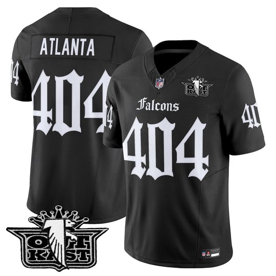 Men's Outkast x Atlanta Falcons 2025 Vapor Limited Jersey - Gothic Edition - All Stitched