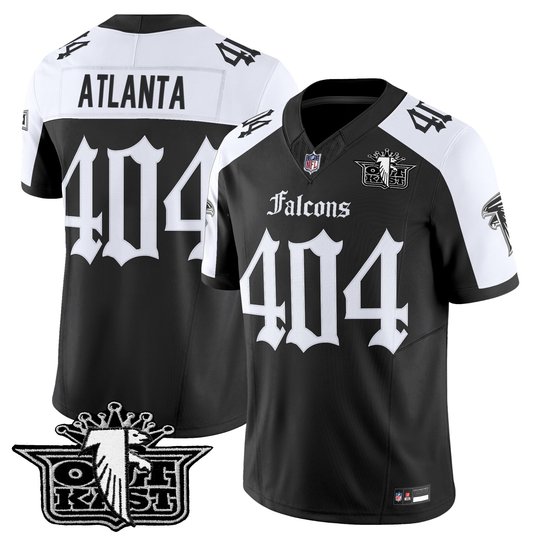 Men's Outkast x Atlanta Falcons 2025 Vapor Limited Jersey - Gothic Edition - All Stitched