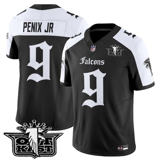 Men's Outkast x Atlanta Falcons 2025 Vapor Limited Jersey - Gothic Edition - All Stitched