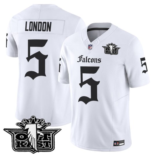 Men's Outkast x Atlanta Falcons 2025 Vapor Limited Jersey - Gothic Edition - All Stitched