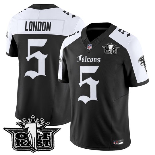 Men's Outkast x Atlanta Falcons 2025 Vapor Limited Jersey - Gothic Edition - All Stitched