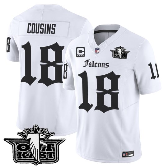 Men's Outkast x Atlanta Falcons 2025 Vapor Limited Jersey - Gothic Edition - All Stitched