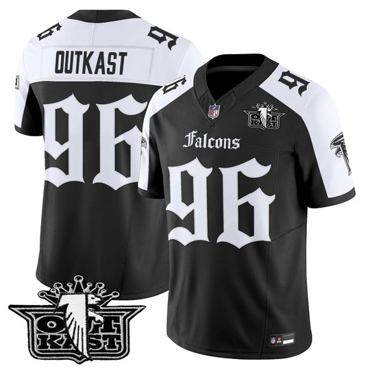 Men's Outkast x Atlanta Falcons 2025 Vapor Limited Jersey - Gothic Edition - All Stitched